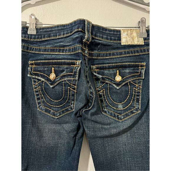 True Religion flared Jean jeweled buttons 27 - Picture 6 of 8